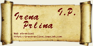 Irena Prlina vizit kartica